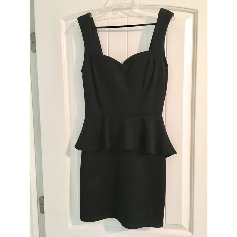 Little Black Peplum Dress